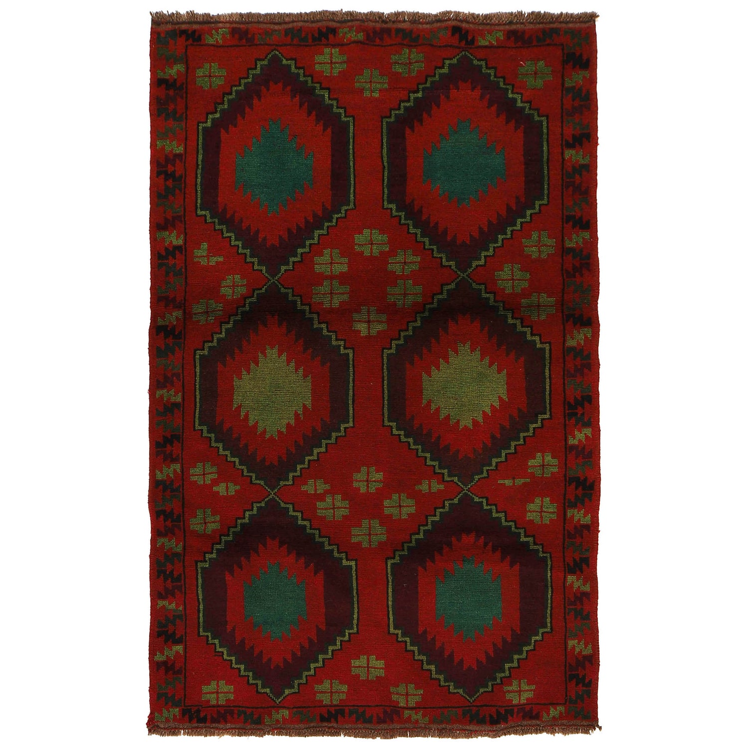 Handmade Baluchi Rug 4' 2" x 6' 8" (ft) - No. W27288