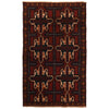 Red Baluchi Rug 3' 7" x 5' 10" (ft) - No. W27290