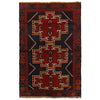 Tribal Baloch Rug 3' 9" x 5' 10" (ft) - No. W27293