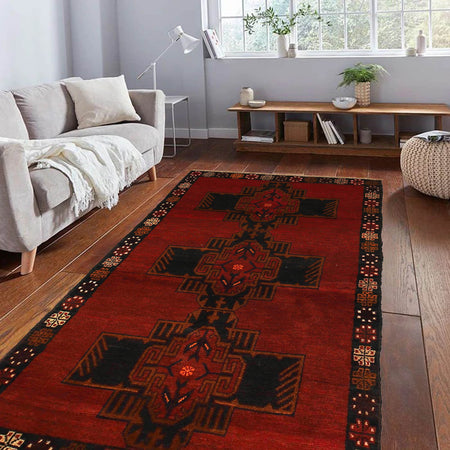 Traditional Baluchi Rug 3' 4" x 6' 4" (ft) - No. W27300