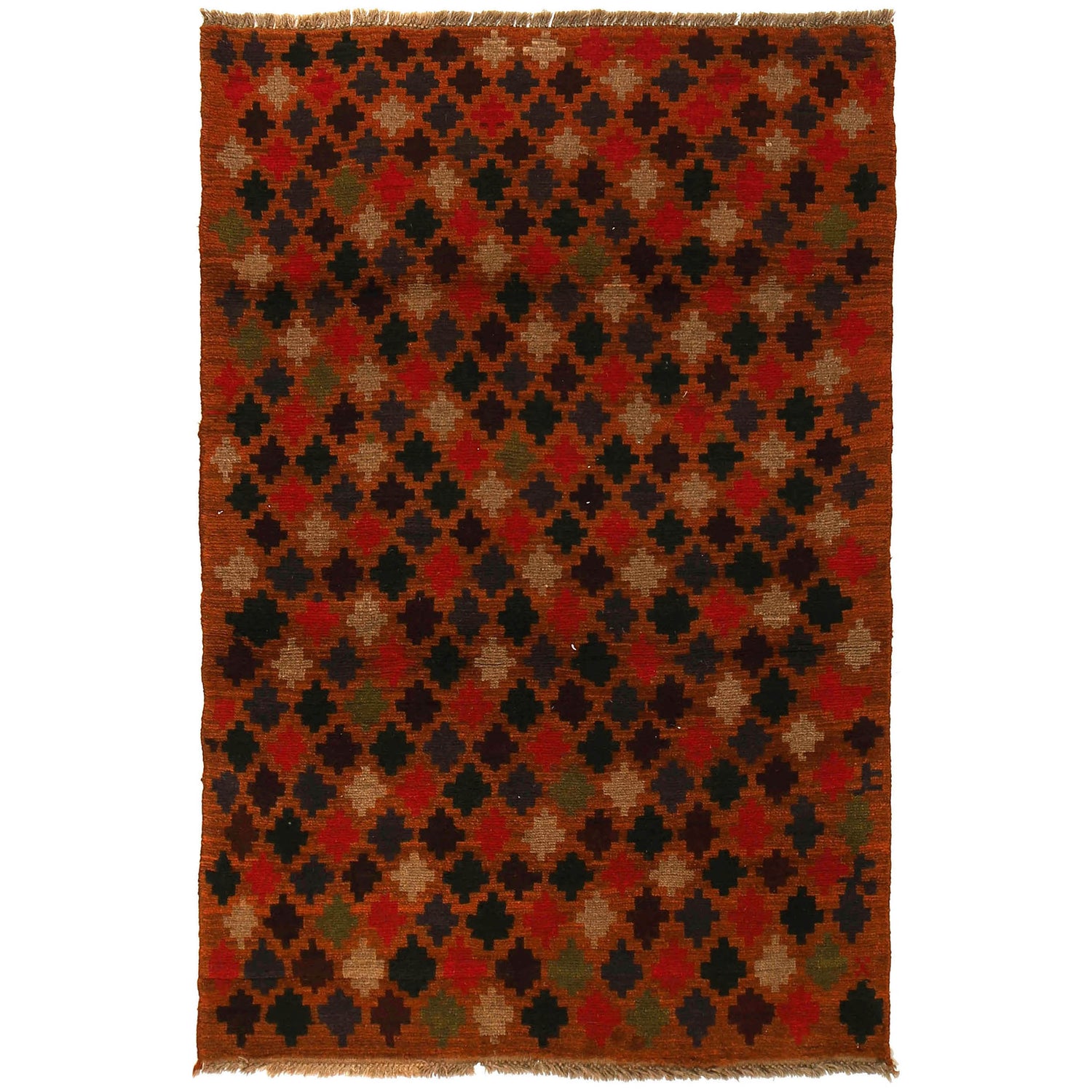 Handmade Baluchi Rug 3' 8" x 5' 10" (ft) - No. W27308