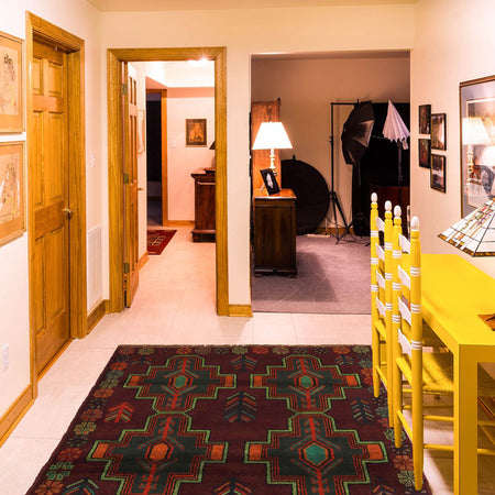 Tribal Baluchi Rug 4' 3" x 6' 0" (ft) - No. W27311