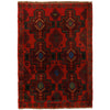 Maroon Baluchi Rug 4' 5" x 6' 2" (ft) - No. W27320