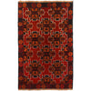 Red Baluchi Rug 3' 8" x 6' 2" (ft) - No. W27326