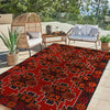 Red Baluchi Rug 3' 8" x 6' 2" (ft) - No. W27326