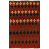 Brown Color Baluchi Rug 3' 9" x 6' 1" (ft) - No. W27328