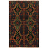 Handmade Baluchi Rug 4' 1" x 6' 3" (ft) - No. W27333