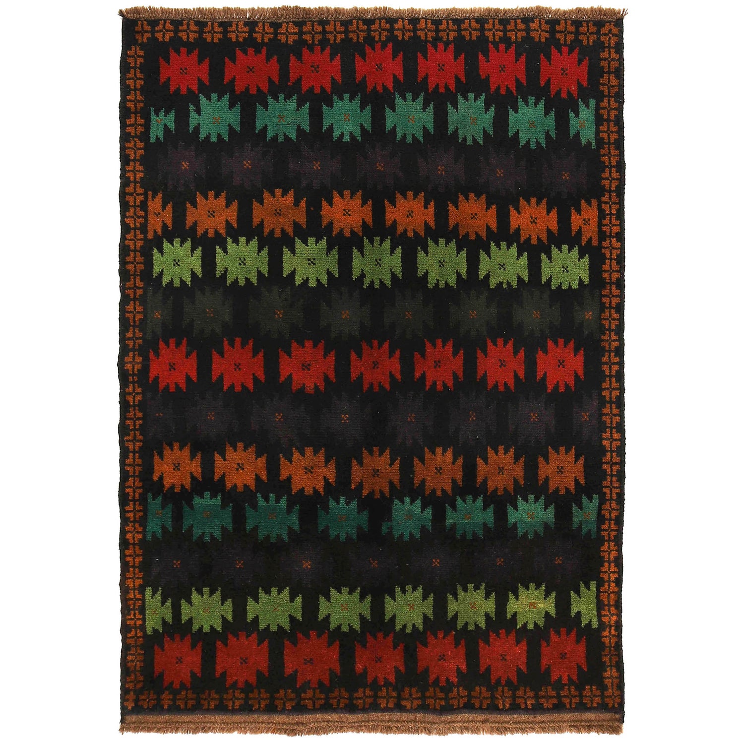 Traditional Baloch Rug 4' 3" x 6' 0" (ft) - No. W27344