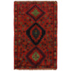 Hand Knotted Baluchi Rug 3' 11" x 6' 2" (ft) - No. W27345