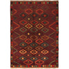 Maroon Baluchi Rug 4' 4" x 6' 2" (ft) - No. W27367