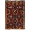 Handmade Baluchi Rug 4' 2" x 6' 2" (ft) - No. W27368