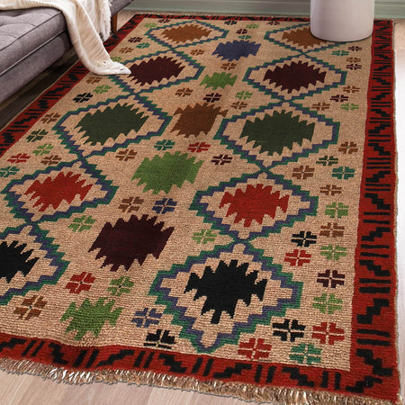 Camel Color Baluchi Rug 4' 1" x 6' 0" (ft) - No. W27369