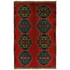 Red Color Baluchi Rug 4' 2" x 6' 8" (ft) - No. W27374