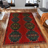 Red Color Baluchi Rug 4' 2" x 6' 8" (ft) - No. W27374