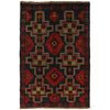 Traditional Baloch Rug 4' 4" x 6' 7" (ft) - No. W27375