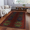 Dark Red Baluchi Rug 4' 1" x 6' 4" (ft) - No. W27376