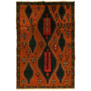 Orange Color Baluchi Rug 3' 10" x 5' 9" (ft) - No. W27386