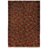 Brown Baluch Rug 4' 2" x 6' 0" (ft) - No. W27400