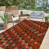 Orange Color Baluch Rug 3' 11" x 5' 10" (ft) - No. W27402