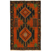 Brown Color Baluchi Rug 3' 10" x 6' 4" (ft) - No. W27412