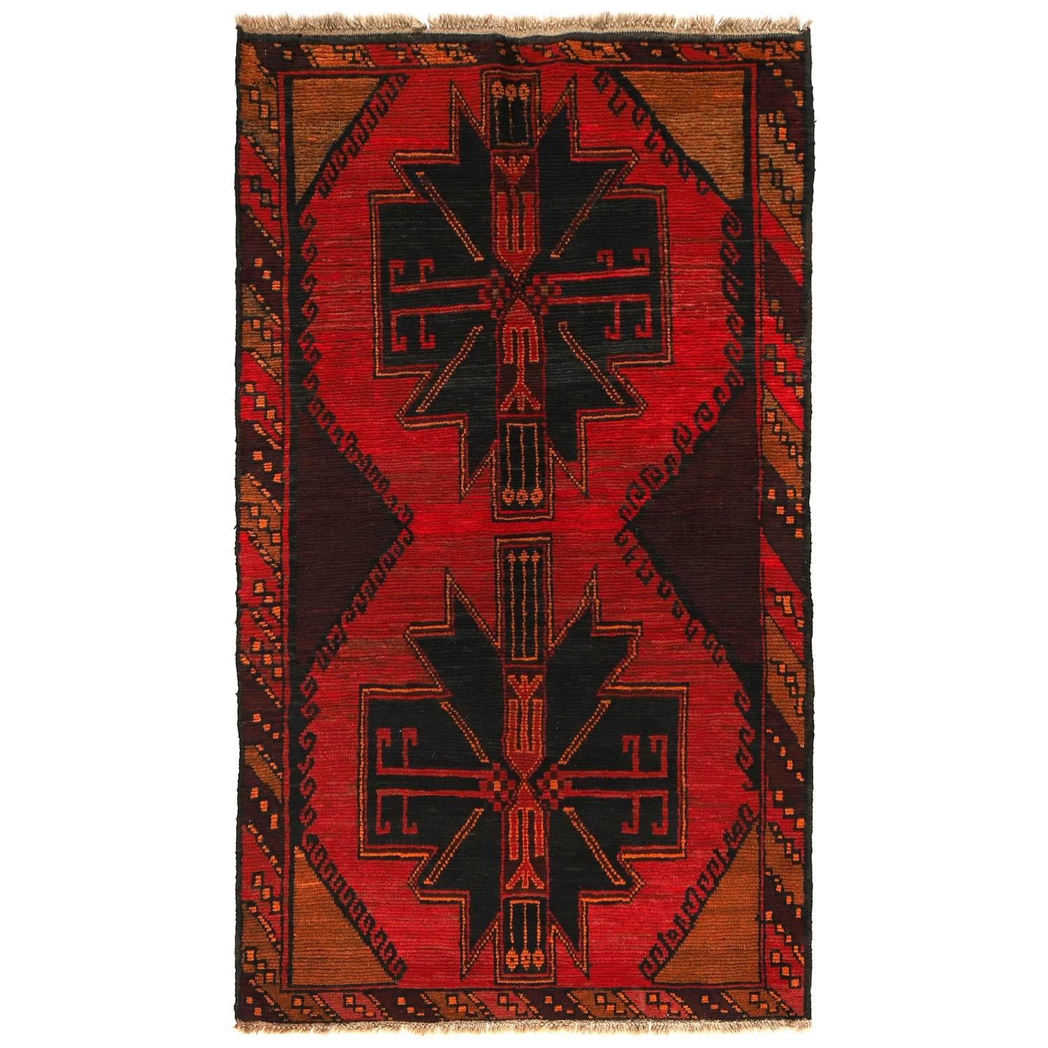 Traditional Baloch Rug 3' 8" x 6' 8" (ft) - No. W27417
