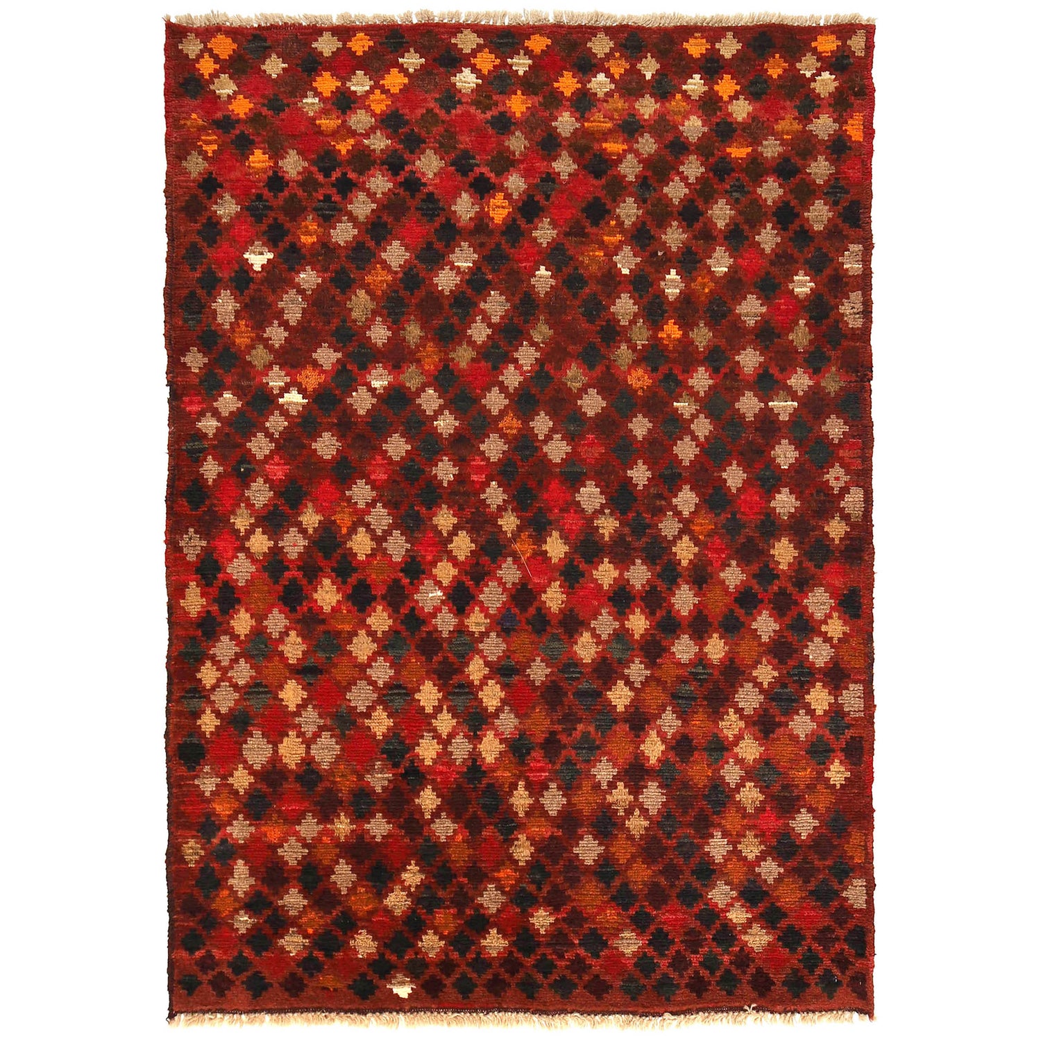 Hand Knotted Baluchi Rug 3' 11" x 5' 5" (ft) - No. W27426