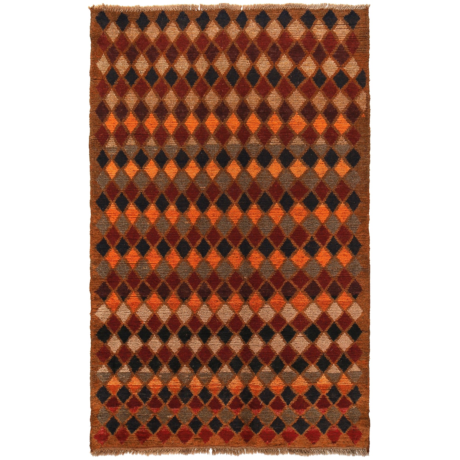 Hand Knotted Baluchi Rug 3' 10" x 6' 2" (ft) - No. W27428