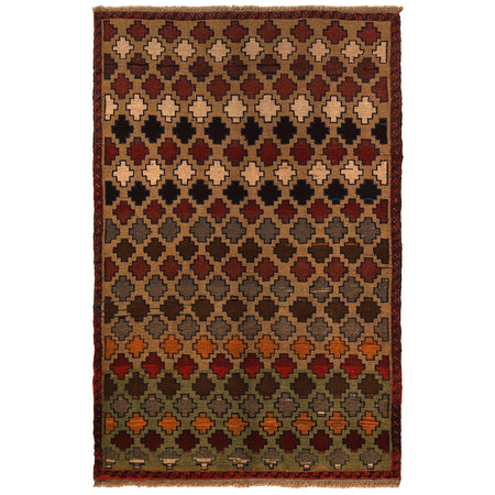 Baluch Short Rug 3' 10" x 6' 0" (ft) - No. W27430