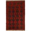 Red Color Baluchi Rug 3' 10" x 6' 4" (ft) - No. W27445