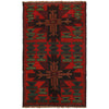 Red Baluch Rug 4' 0" x 6' 8" (ft) - No. W27454