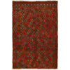 Brown Color Baluchi Rug 4' 0" x 6' 1" (ft) - No. W27458