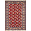 Jaldar Red Hand Knotted Rug 4' 2" x 5' 12" (ft) - No. W29525