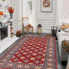 Jaldar Red Hand Knotted Rug 4' 2" x 5' 12" (ft) - No. W29525