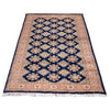 Jaldar Dark Blue Hand Knotted Rug 4' 3" x 6' 1" (ft) - No. W29529