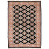 Jaldar Black Hand Knotted Rug 4' 3" x 5' 11" (ft) - No. W29533