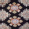 Jaldar Black Hand Knotted Rug 4' 3" x 5' 11" (ft) - No. W29533