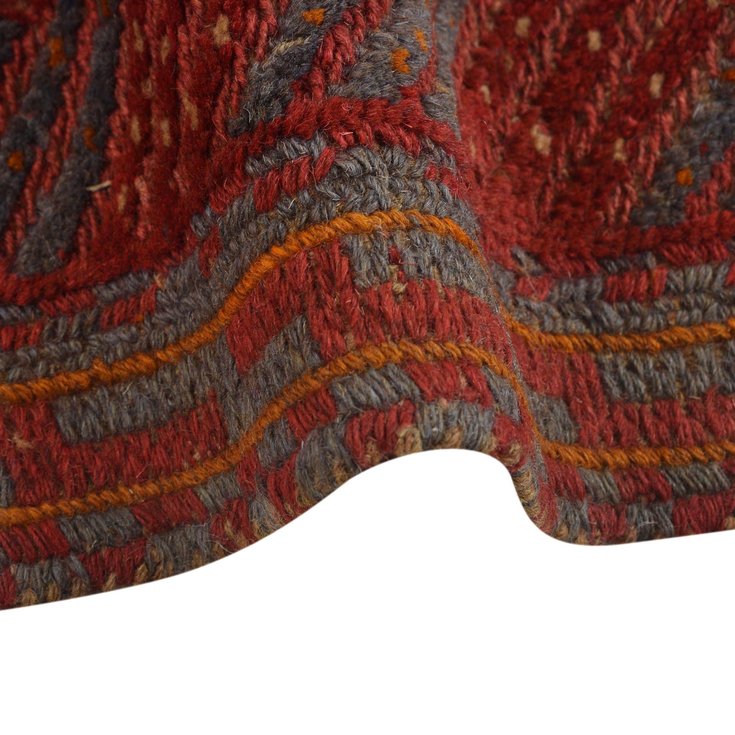 Red Color Mashwani Rug 5' 3" x 6' 2" (ft) - No. W29660