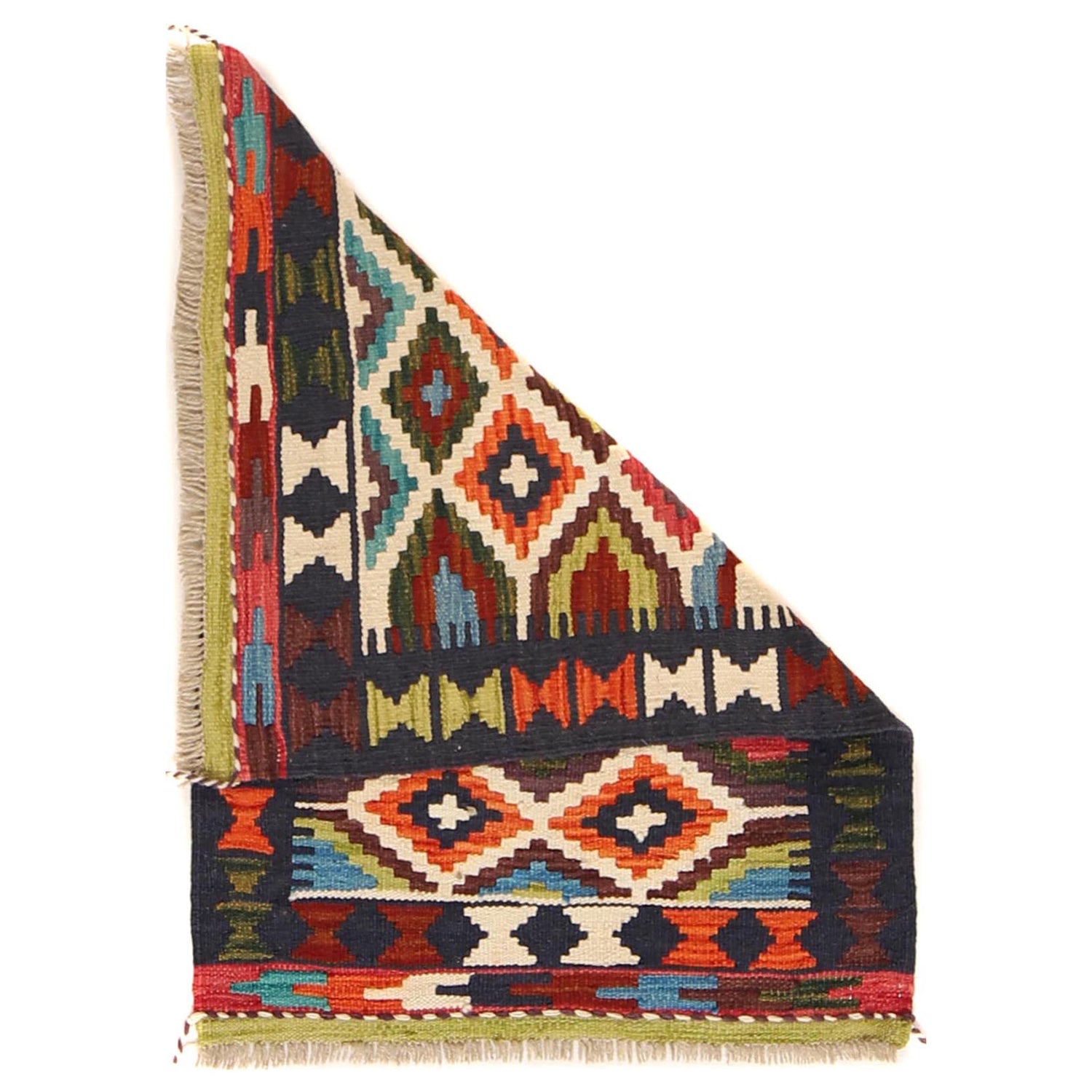 Handmade Vegetable Kelim 2' 0" x 2' 11" (ft) - No. W30329