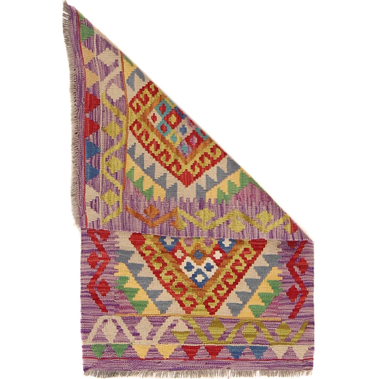 Handmade Vegetable Kilim 2' 0" x 3' 2" (ft) - No. W30348