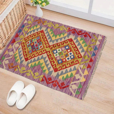 Handmade Vegetable Kilim 2' 0" x 3' 2" (ft) - No. W30348