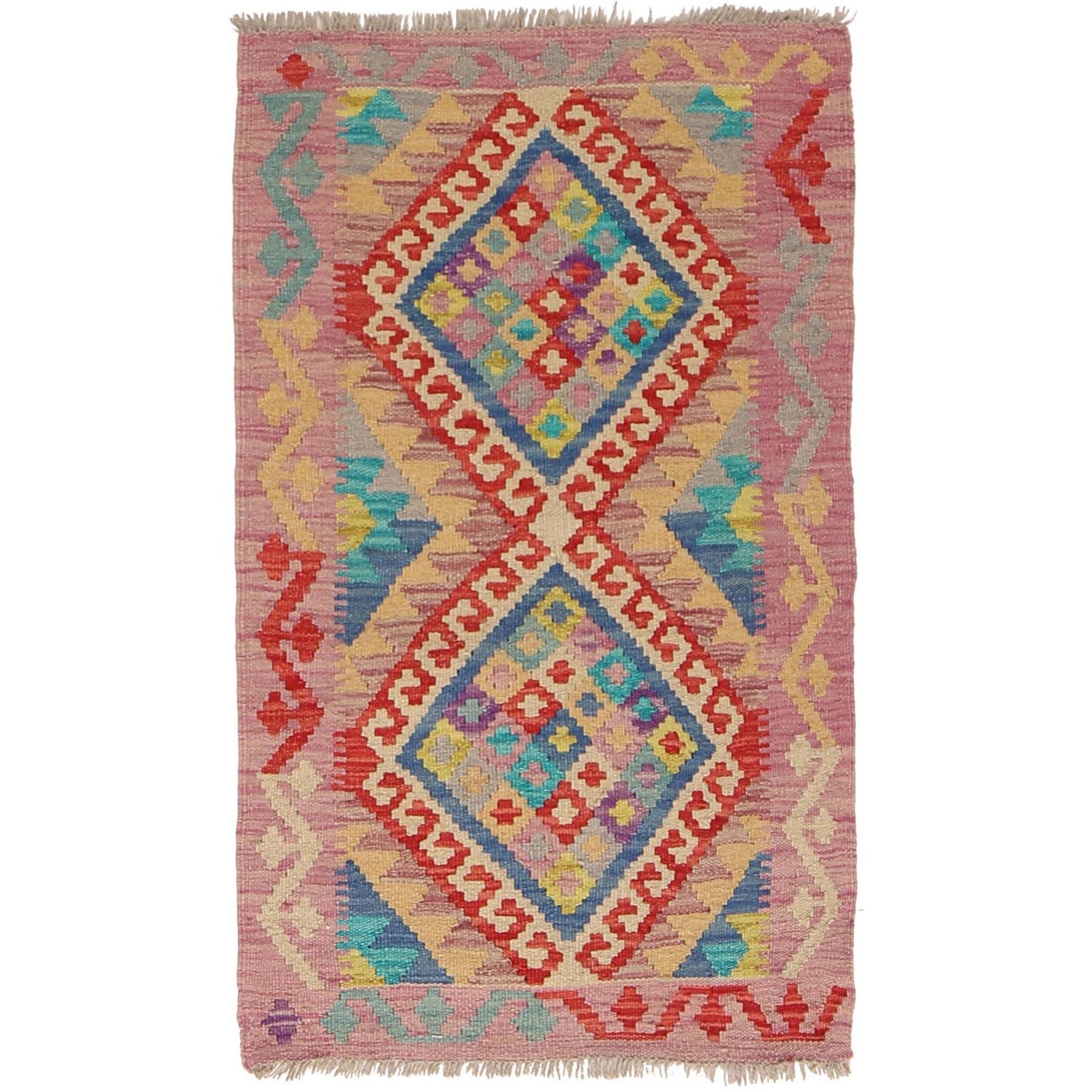 Handmade Vegetable Kelim 2' 0" x 3' 5" (ft) - No. W30350