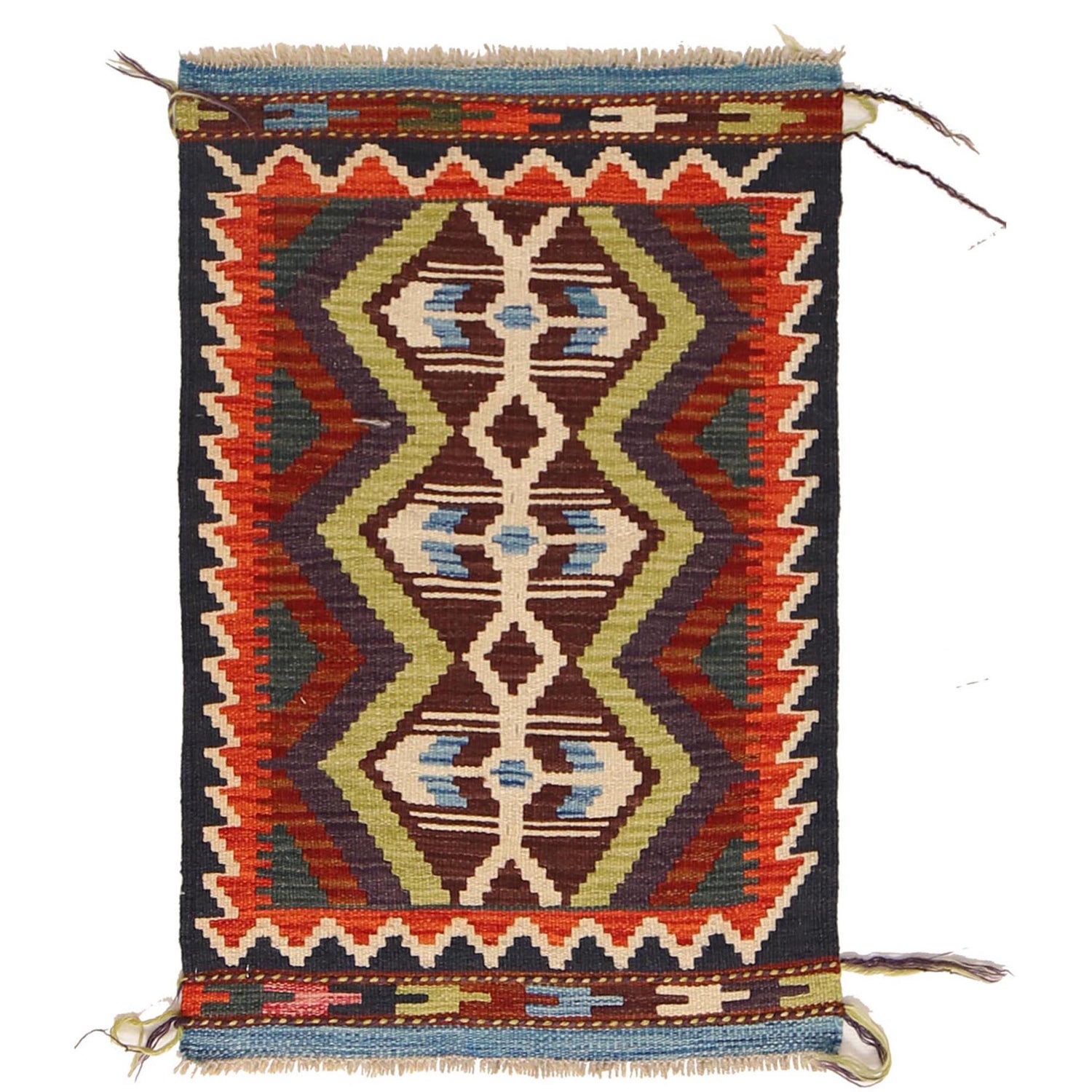 Handmade Vegetable Kelim 2' 0" x 2' 11" (ft) - No. W30360