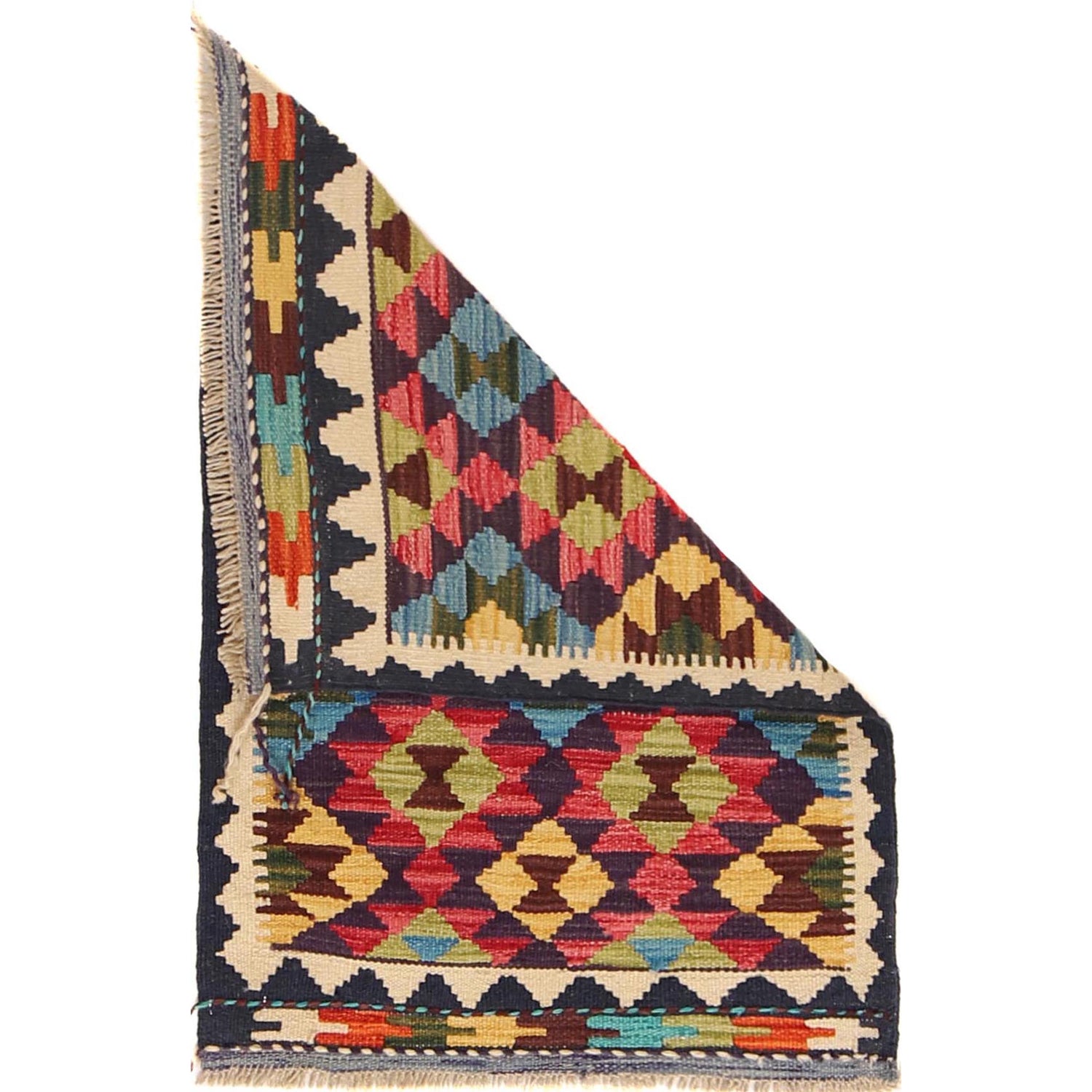 Handmade Vegetable Kilim 2' 0" x 3' 1" (ft) - No. W30363