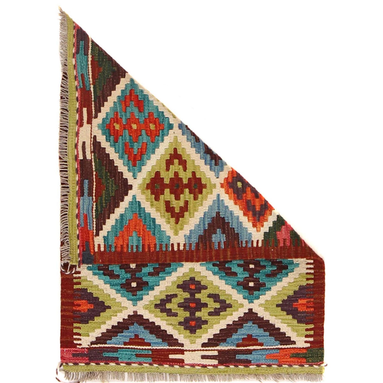 Handmade Vegetable Kilim 2' 0" x 2' 10" (ft) - No. W30364