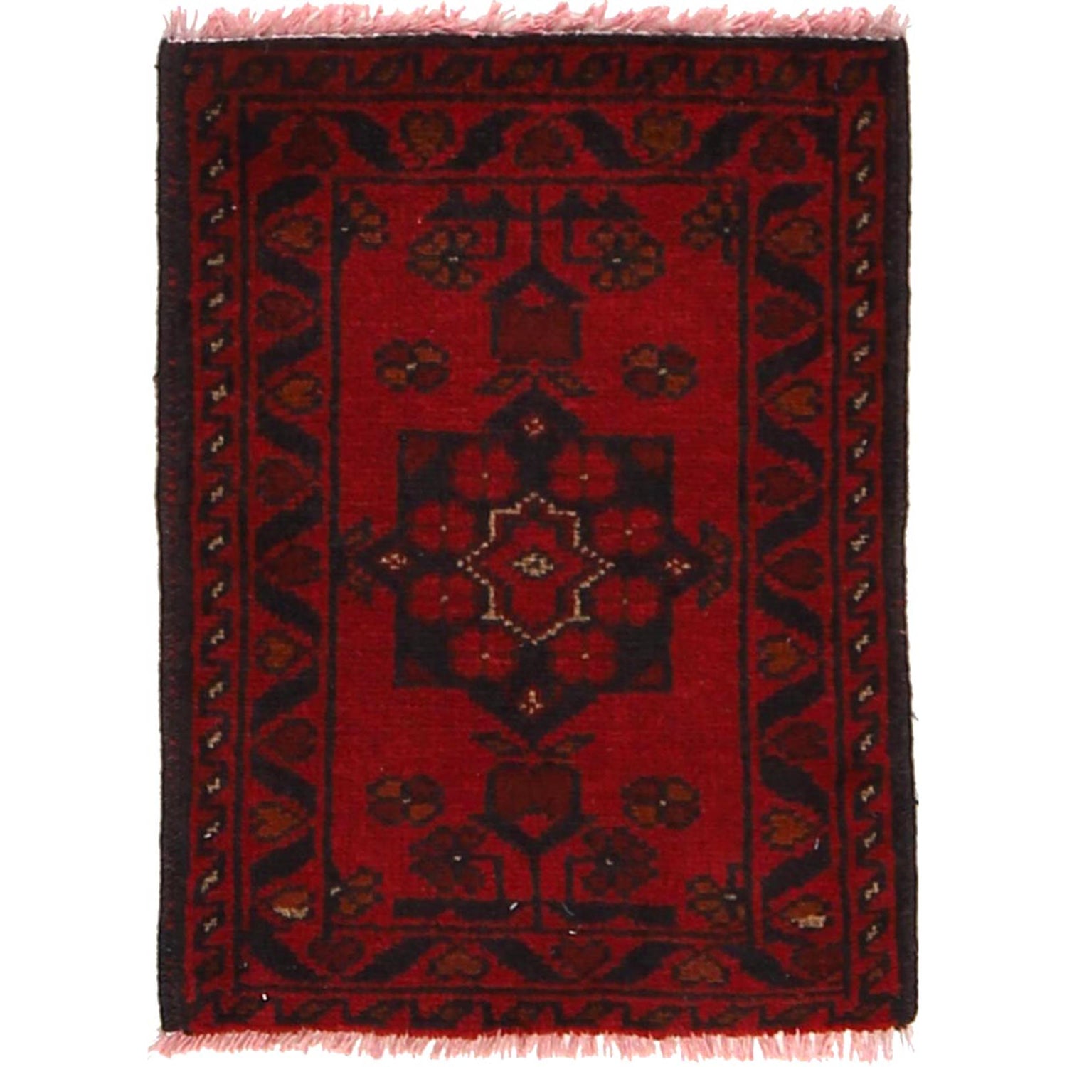 Red Color Doormat 1' 6" x 2' 0" (ft) - No. W30393
