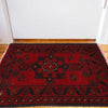 Red Color Doormat 1' 6" x 2' 0" (ft) - No. W30393