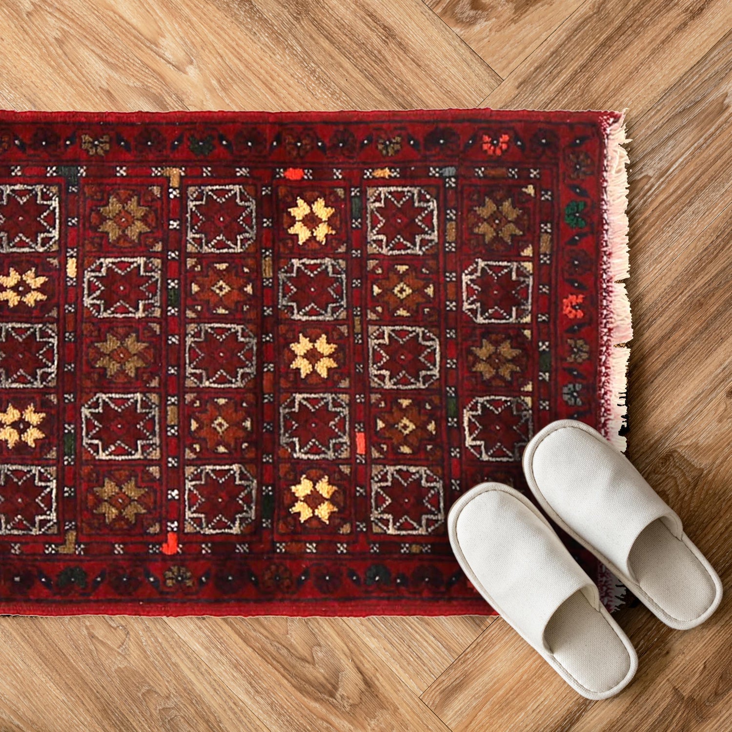 Red Doormat 1' 9" x 2' 6" (ft) - No. W30396