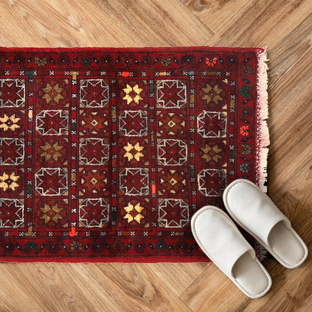 Red Doormat 1' 9" x 2' 6" (ft) - No. W30396