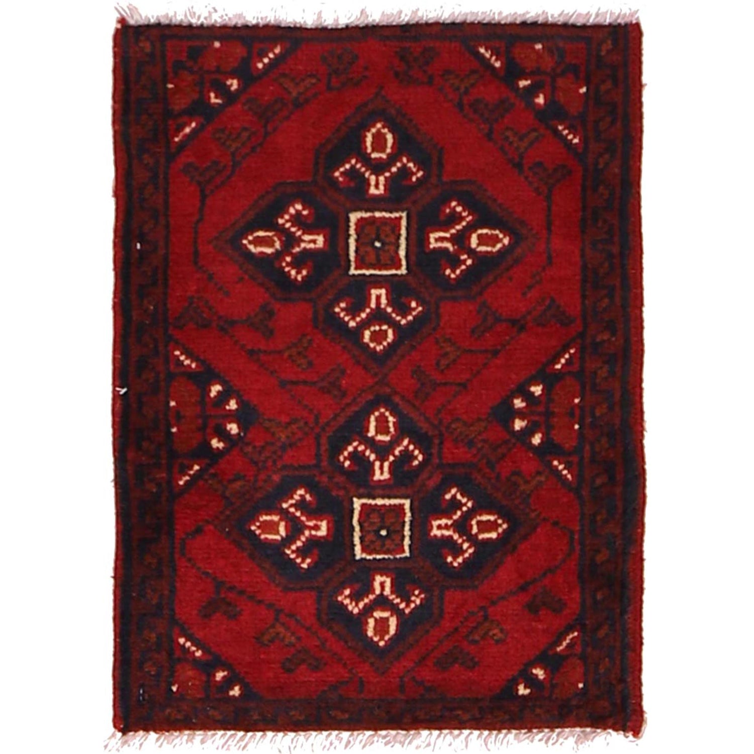 Handmade Foot Mat 1' 6" x 1' 11" (ft) - No. W30417