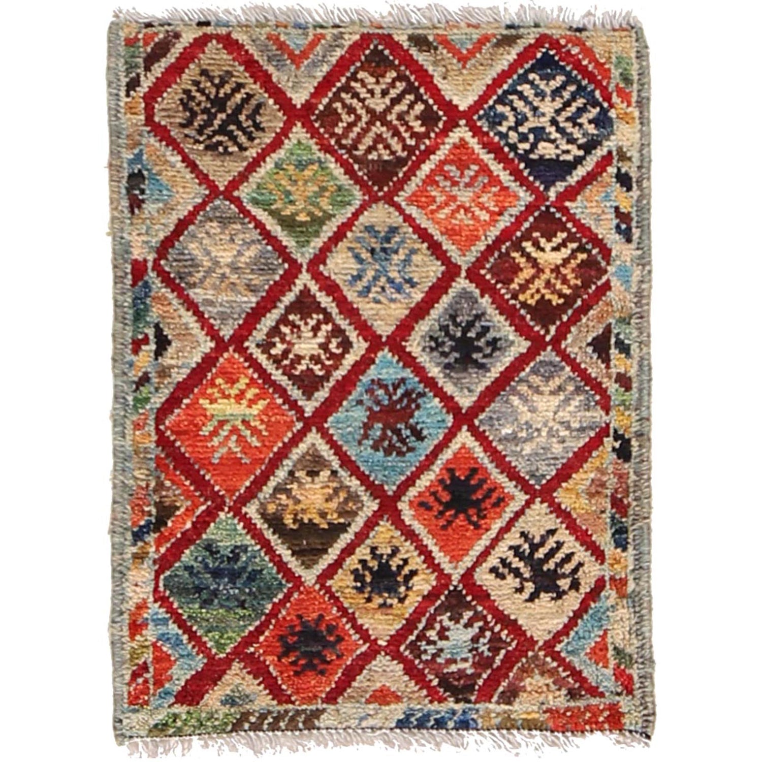 Handmade Mat 1' 5" x 2' 0" (ft) - No. W30445